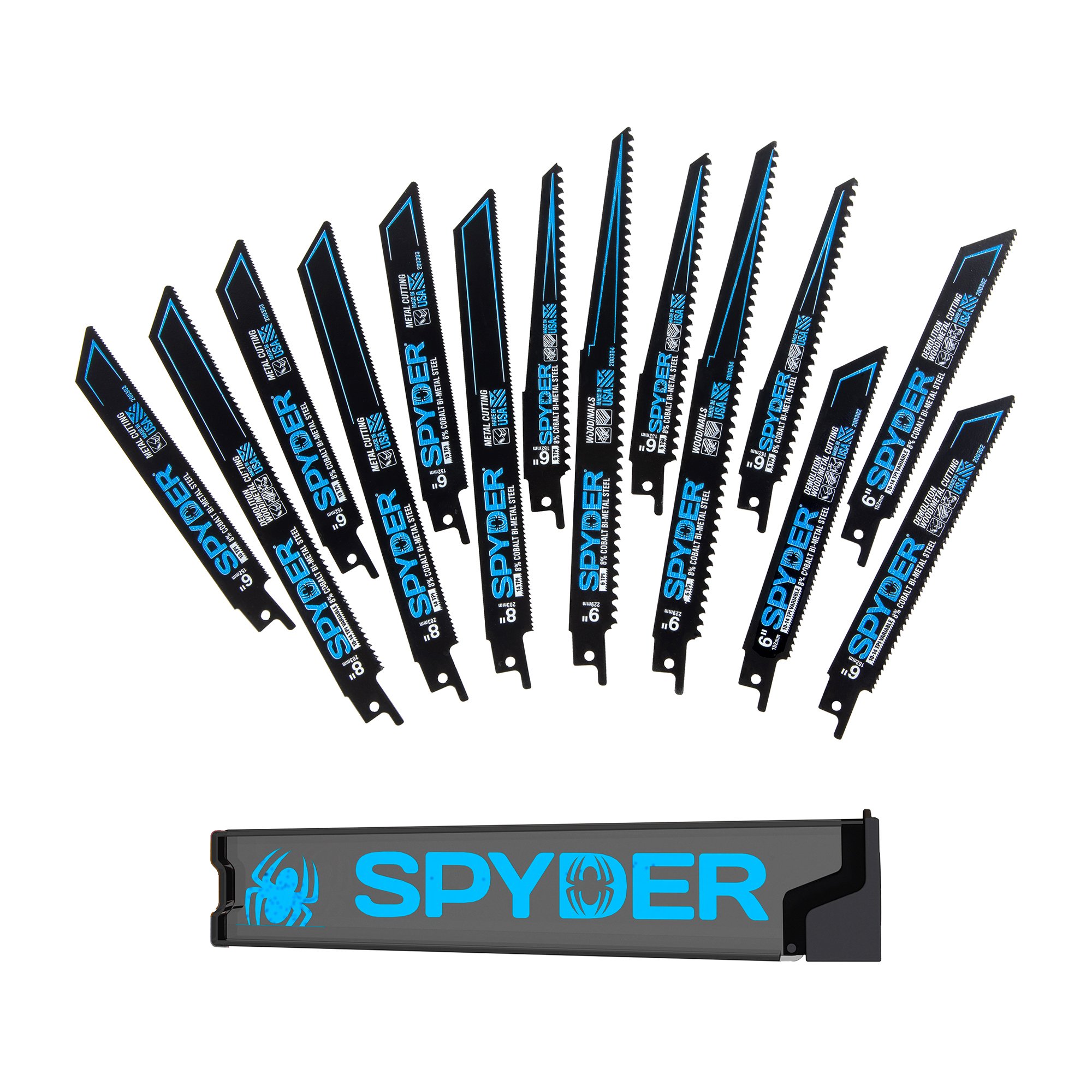 Spyder 14-Piece Wood/Metal Bi-Metal Recip Blade Kit Spyder 14-Piece Wood/Metal Bi-Metal Recip Blade Kit