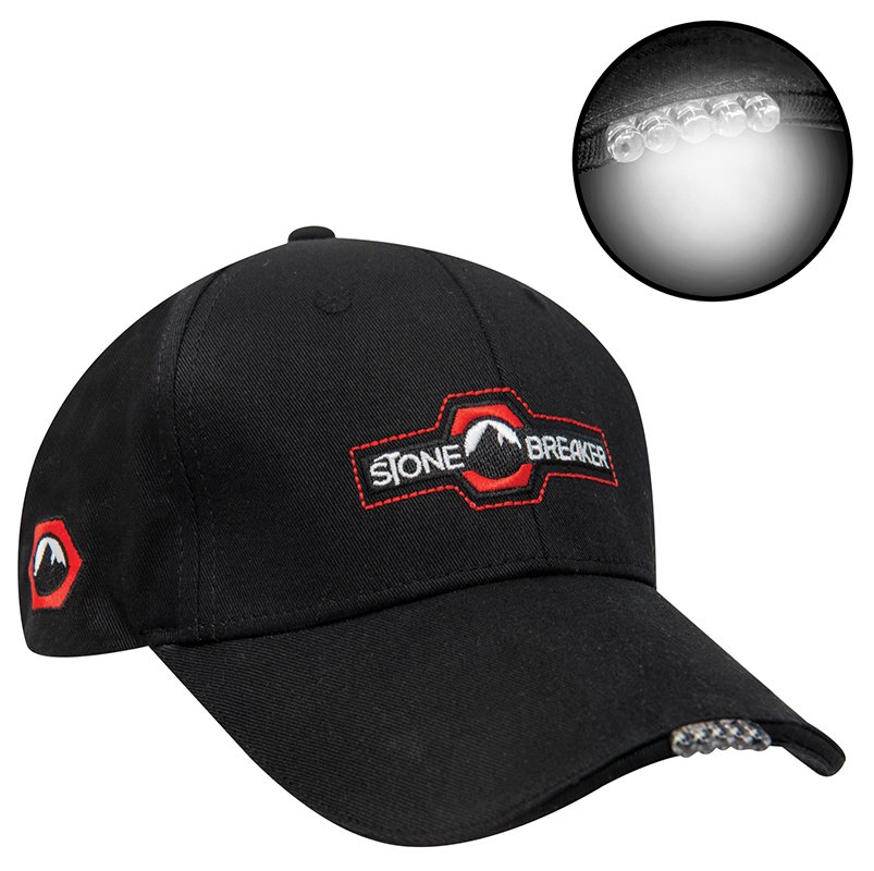 StoneBreaker Black LED Lighted Baseball Cap StoneBreaker Black LED Lighted Baseball Cap