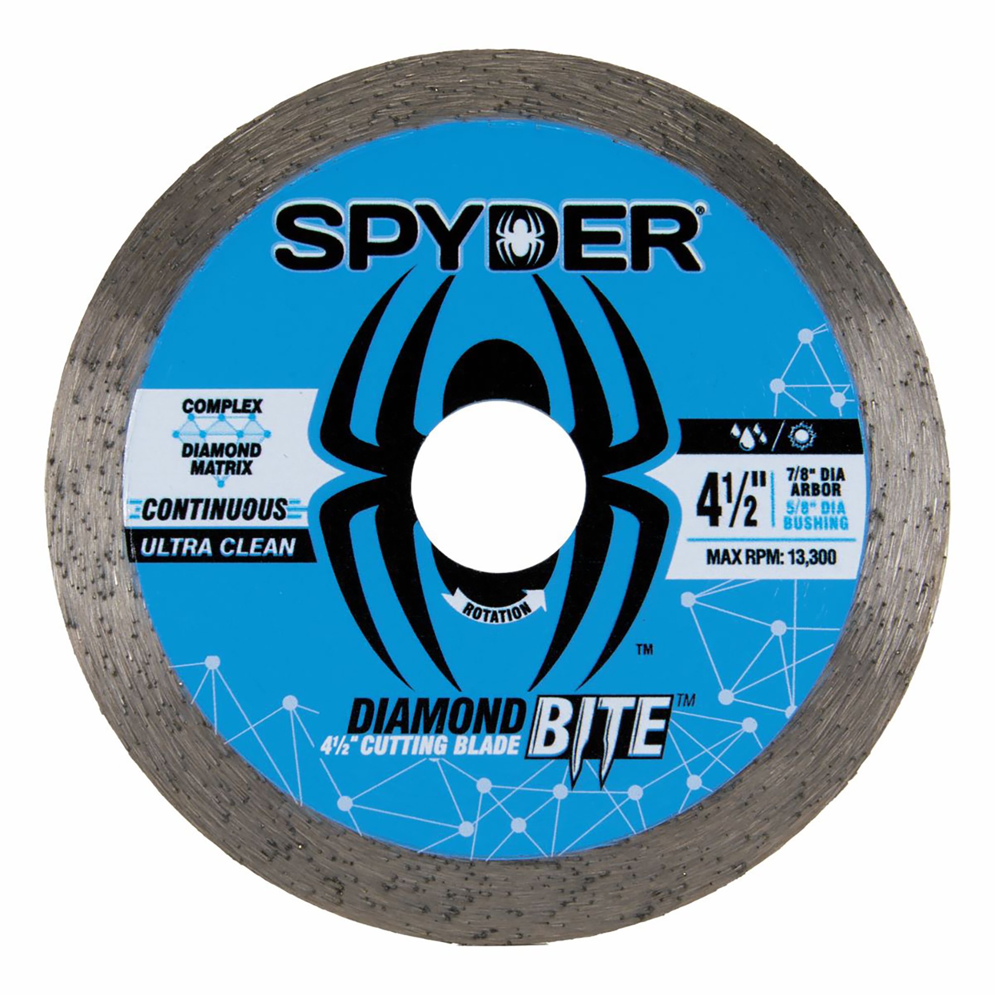 Spyder 4 1/2" Masonry/Tile Diamond Saw Blade Spyder 4 1/2" Masonry/Tile Diamond Saw Blade