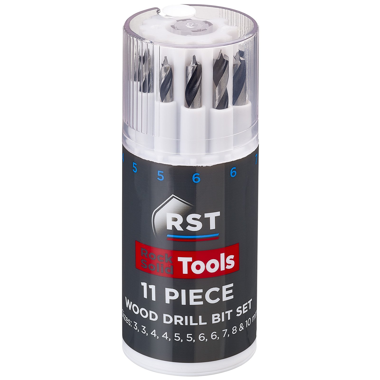RST 11 Piece Wood Drill Bit Set