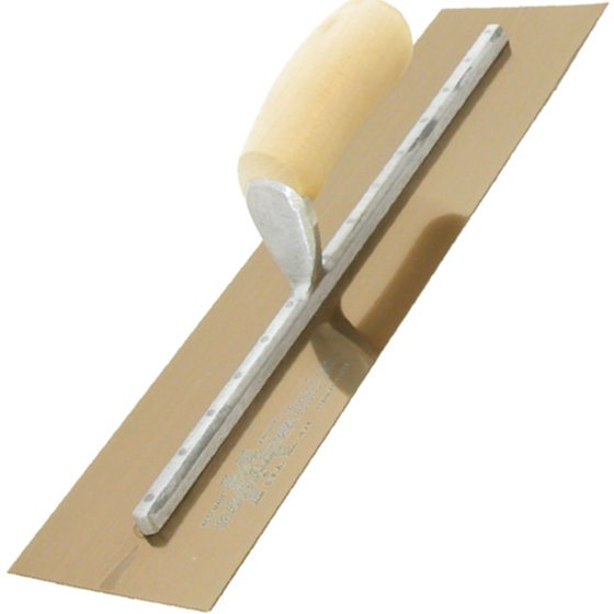 Marshalltown 20"x5" Gold Stainless Steel Finishing Trowel Wood Handle