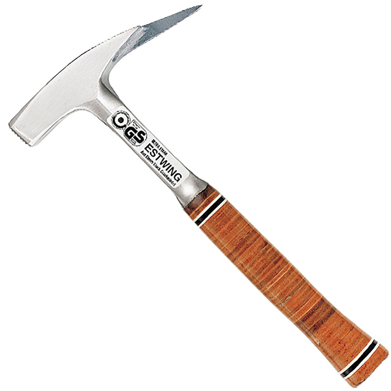 Estwing 21oz Leather Grip Roofer's Pick, Milled Face Estwing 21oz Leather Grip Roofer's Pick, Milled Face