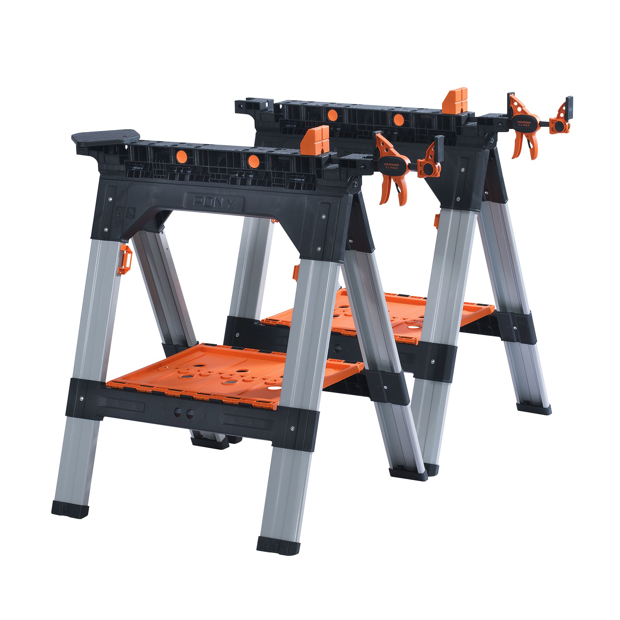 Pony 2 Pack 28" Clamping Sawhorse Pony 2 Pack 28" Clamping Sawhorse