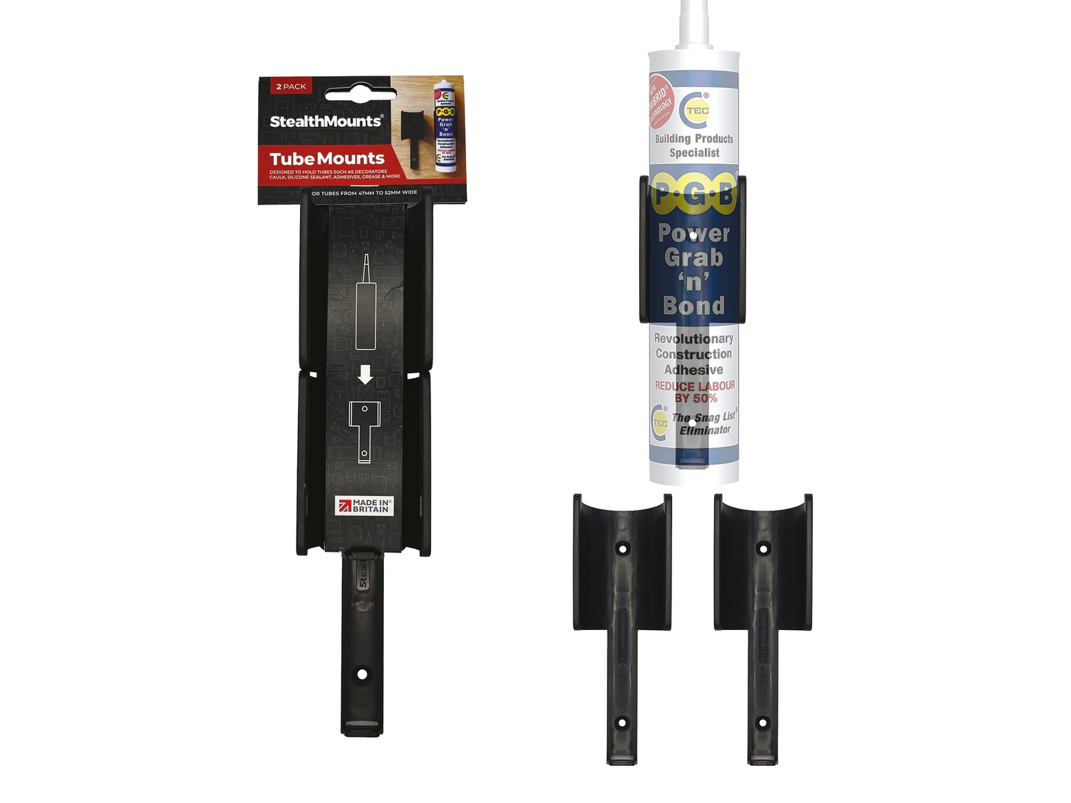 S.Mounts Black Tube Mount V2 x 2