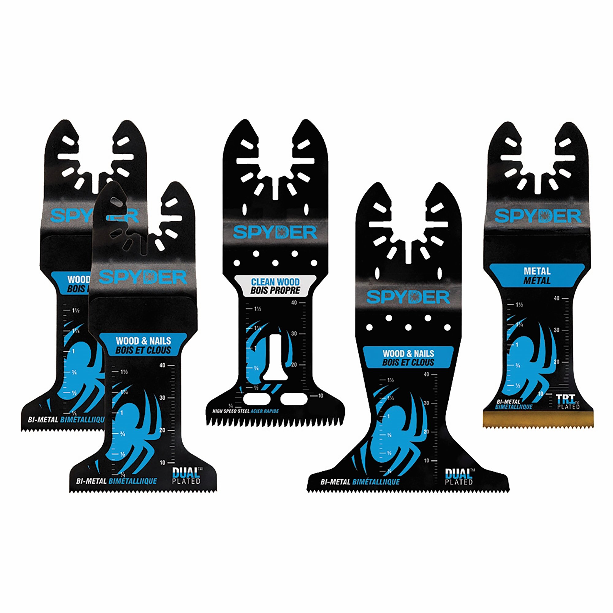 Spyder 5-Piece Oscillating Blade Kit Spyder 5-Piece Oscillating Blade Kit