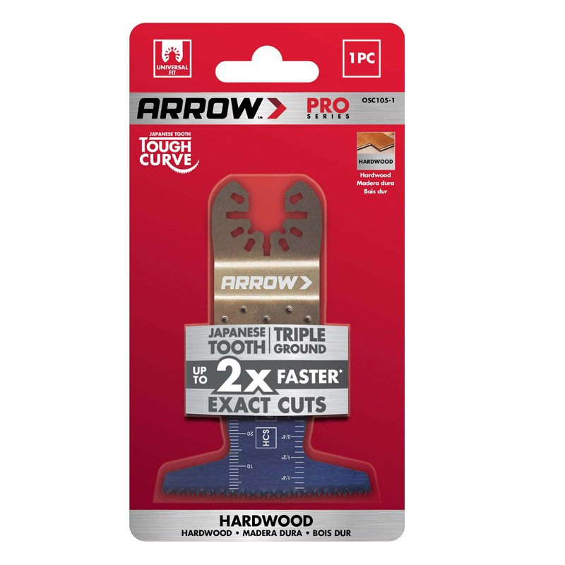 Arrow 2 1/2" (64mm) Japanese Tooth Tough Curve Oscillating Blade x 1