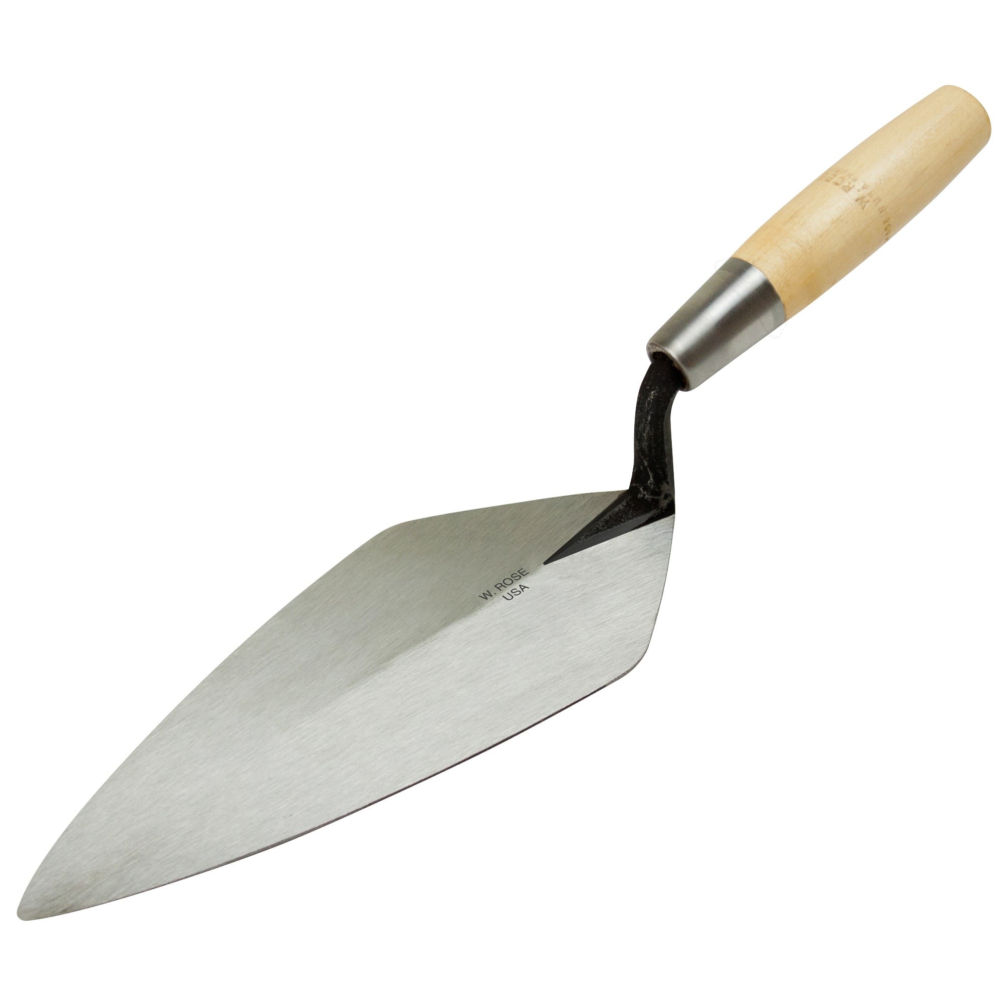 W.Rose 10" Narrow London Brick Trowel Wood Handle