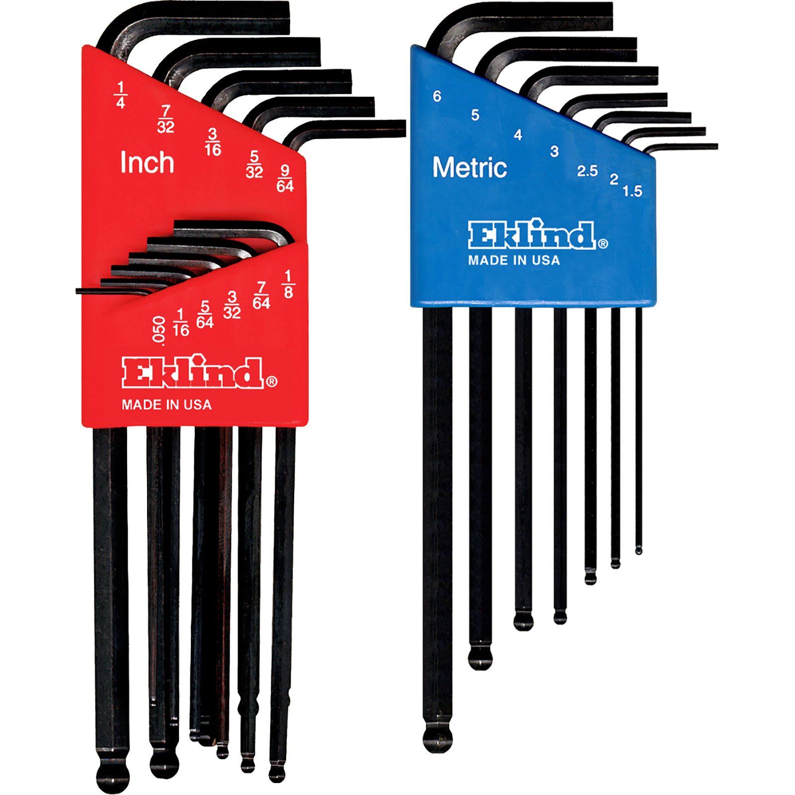 Eklind 18pc Ball End Hex-L Combination Key Set