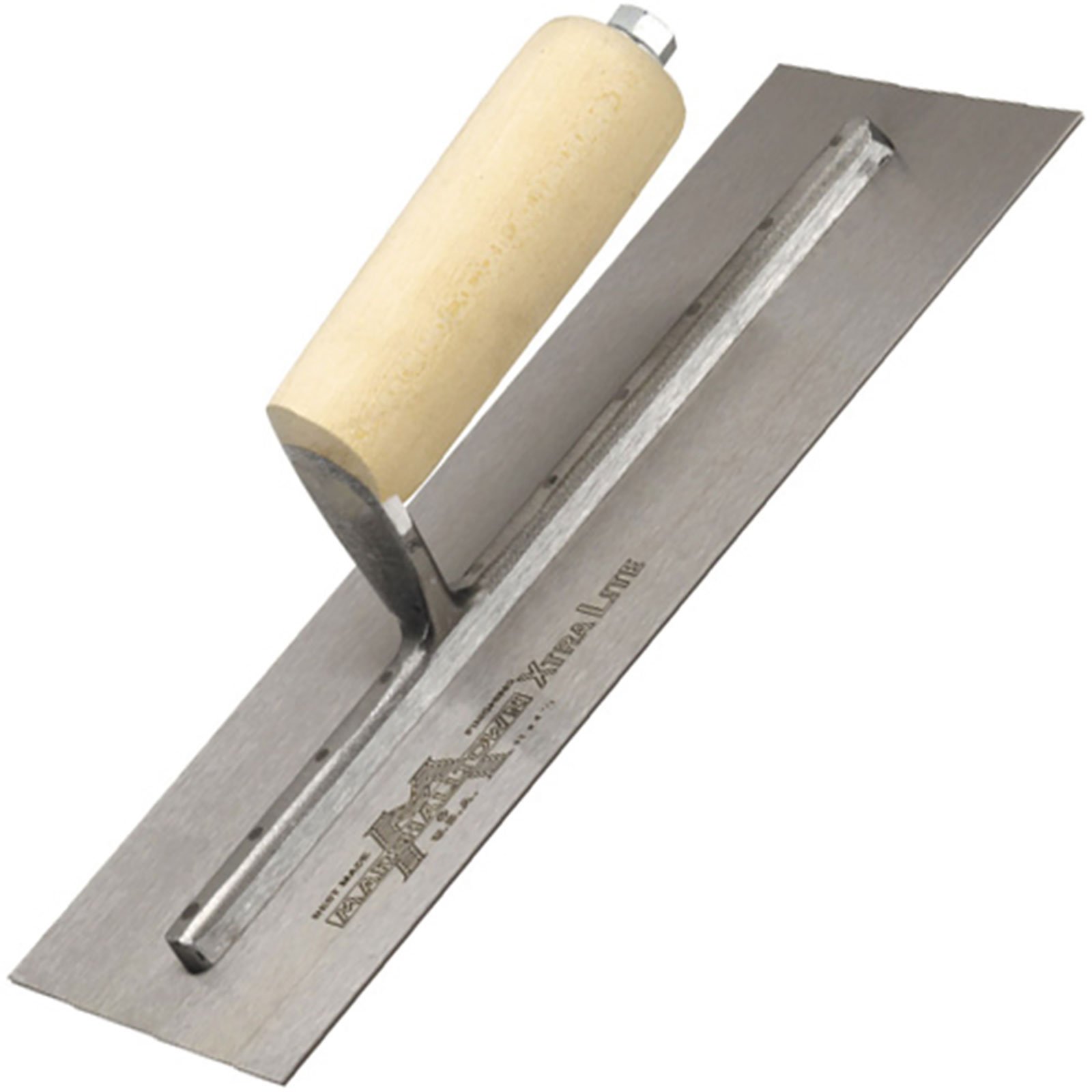 Marshalltown 11"x4 1/2" Finishing Trowel Straight Wood Handle 