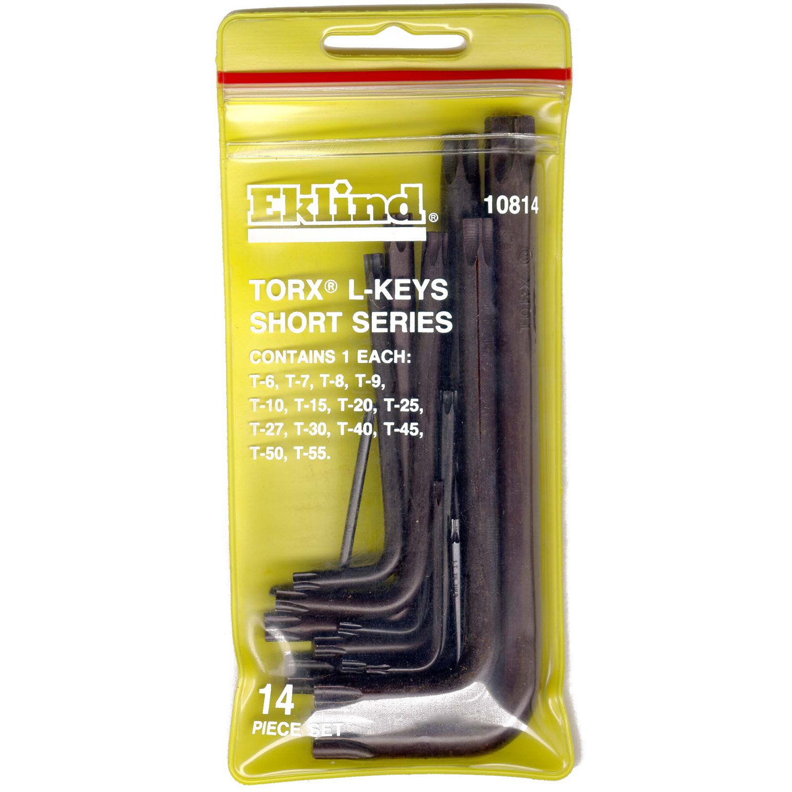 Eklind Torx 14pc L Key Set, Long & Short Handle