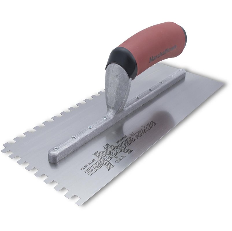 Marshalltown 5/16" Square Notched Trowel DuraSoft Handle