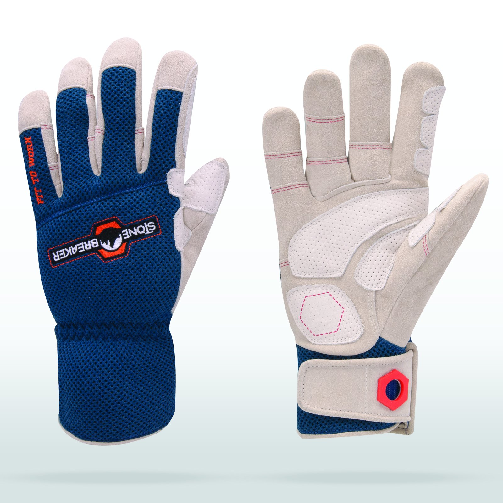 StoneBreaker Blue Landscape Pro Work Gloves Large StoneBreaker Blue Landscape Pro Work Gloves Large