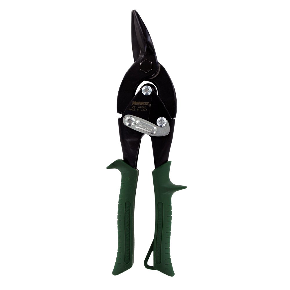 Midwest Regular Right Cut Aviation Snip Black Oxide