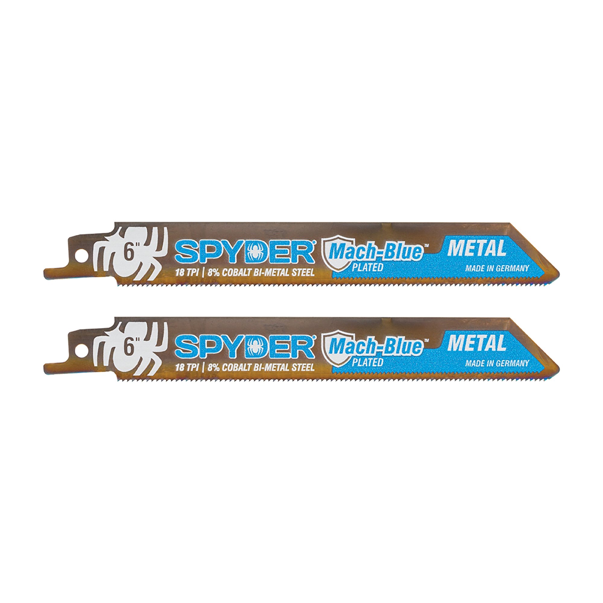 Spyder 6" 18TPI Bi-Metal Recip Blade (2 Pack) Spyder 6" 18TPI Bi-Metal Recip Blade (2 Pack)