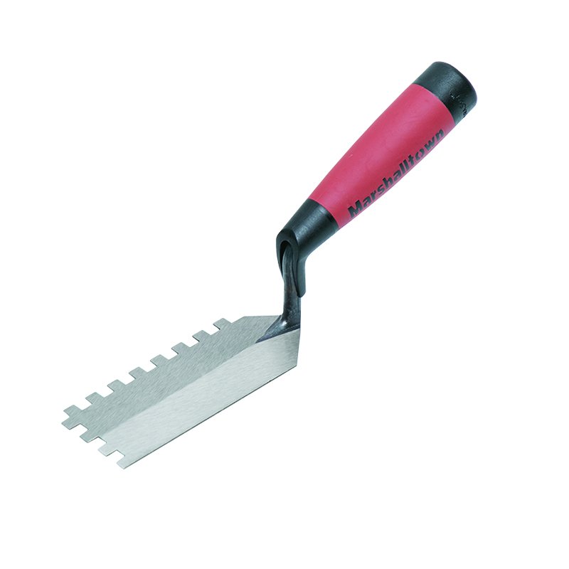 Marshalltown 6mm Square Notch Margin Trowel DuraSoft Handle Marshalltown 6mm Square Notch Margin Trowel DuraSoft Handle