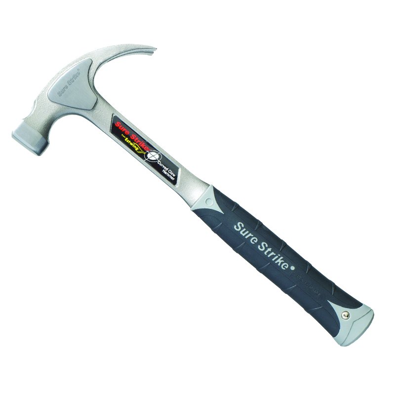 Estwing 20oz Surestrike Curved Claw Hammer, Steel Shaft Estwing 20oz Surestrike Curved Claw Hammer, Steel Shaft