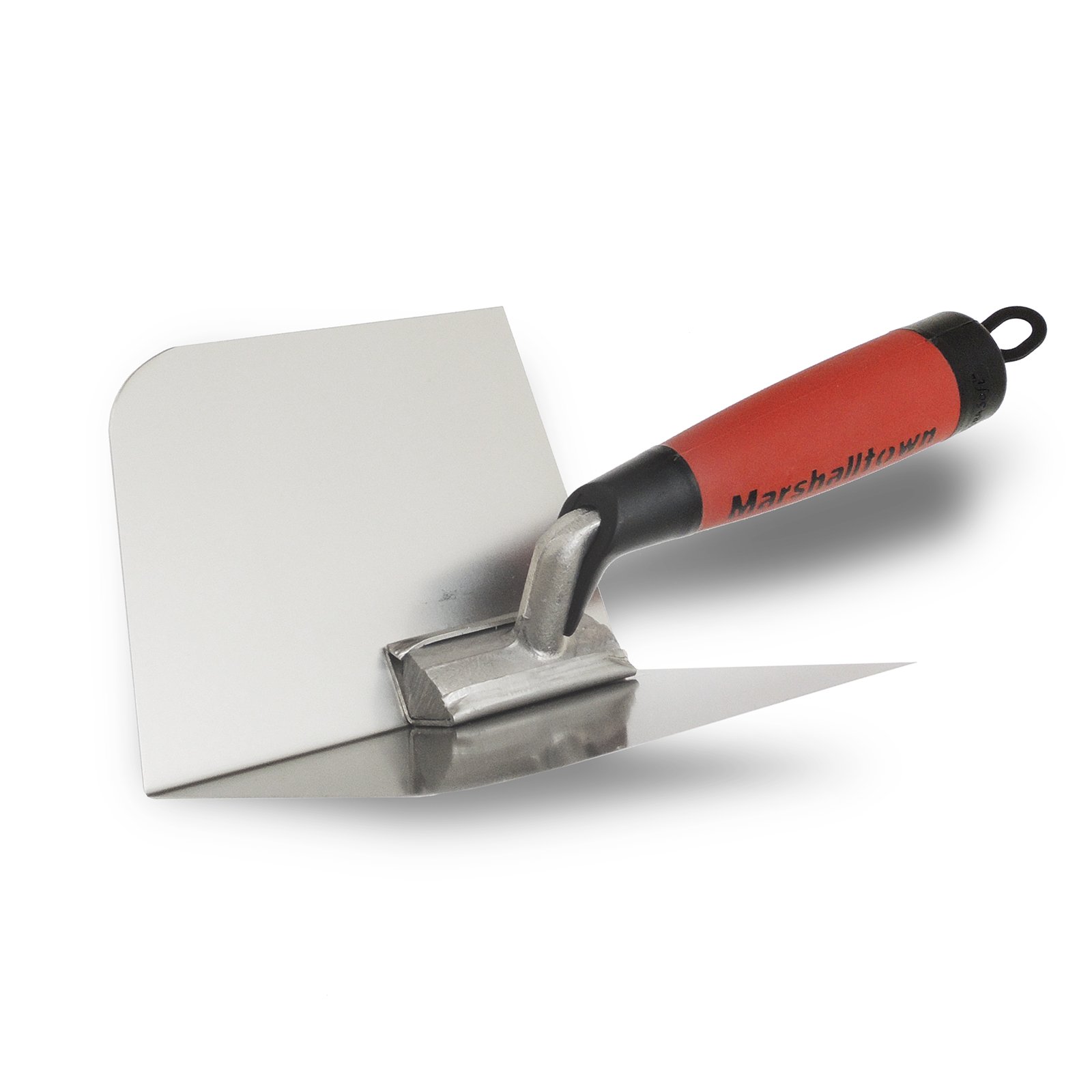 Marshalltown 4"x5" Stainless Steel Round Inside Corner Trowel DuraSoft Handle 