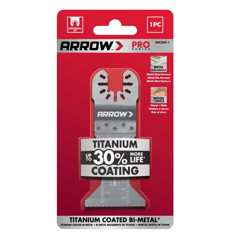 Arrow 1 3/4" (45mm) Titanium Coated Oscillating Blade x 1
