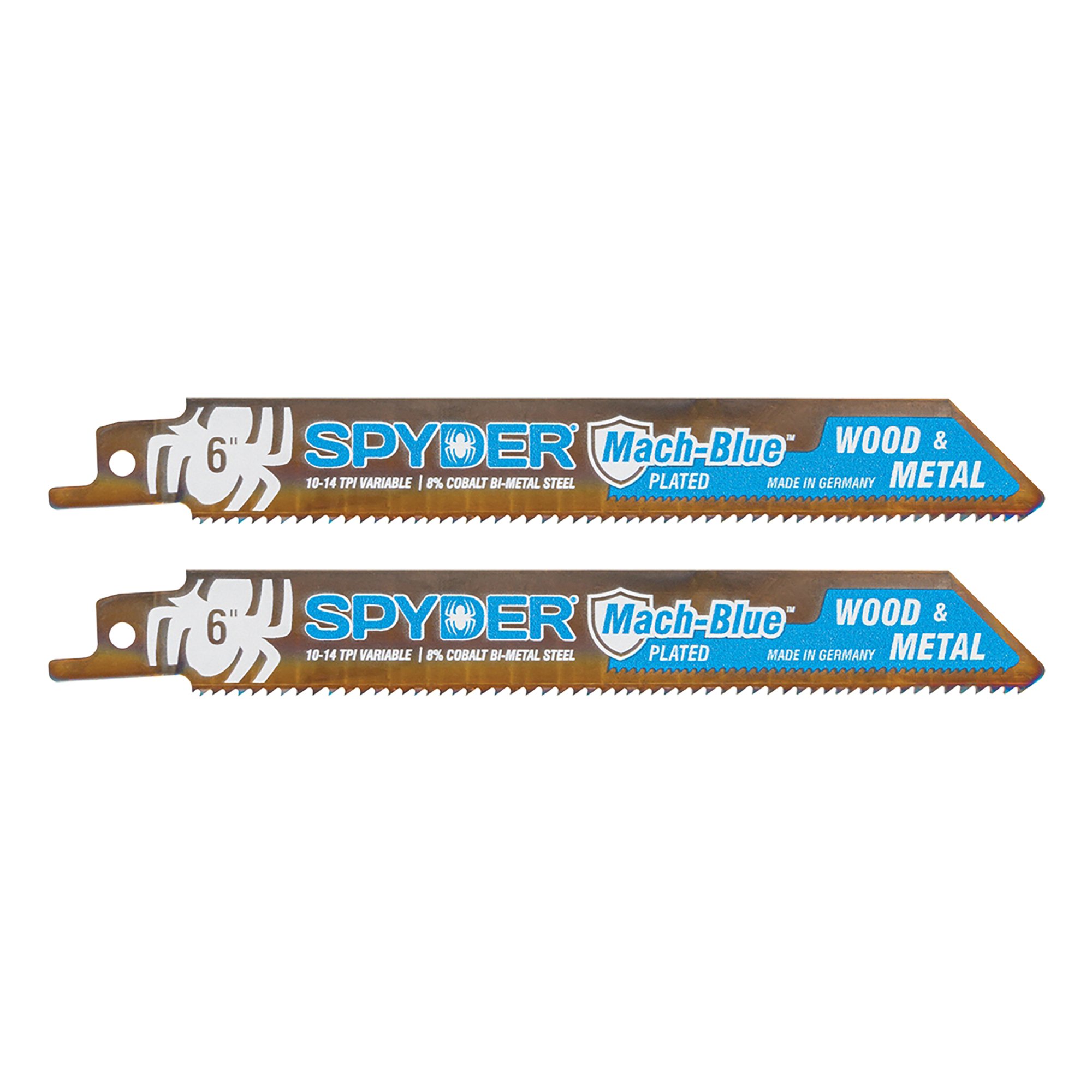 Spyder 6" 10/14TPI Bi-Metal Recip Blade (2 Pack) Spyder 6" 10/14TPI Bi-Metal Recip Blade (2 Pack)