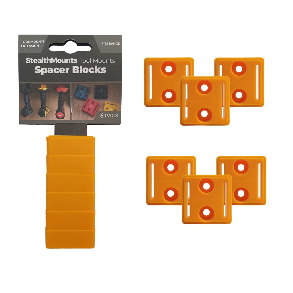 StealthMounts Tool Spacer (12mm) for DeWalt XR x 6 StealthMounts Tool Spacer (12mm) for DeWalt XR x 6