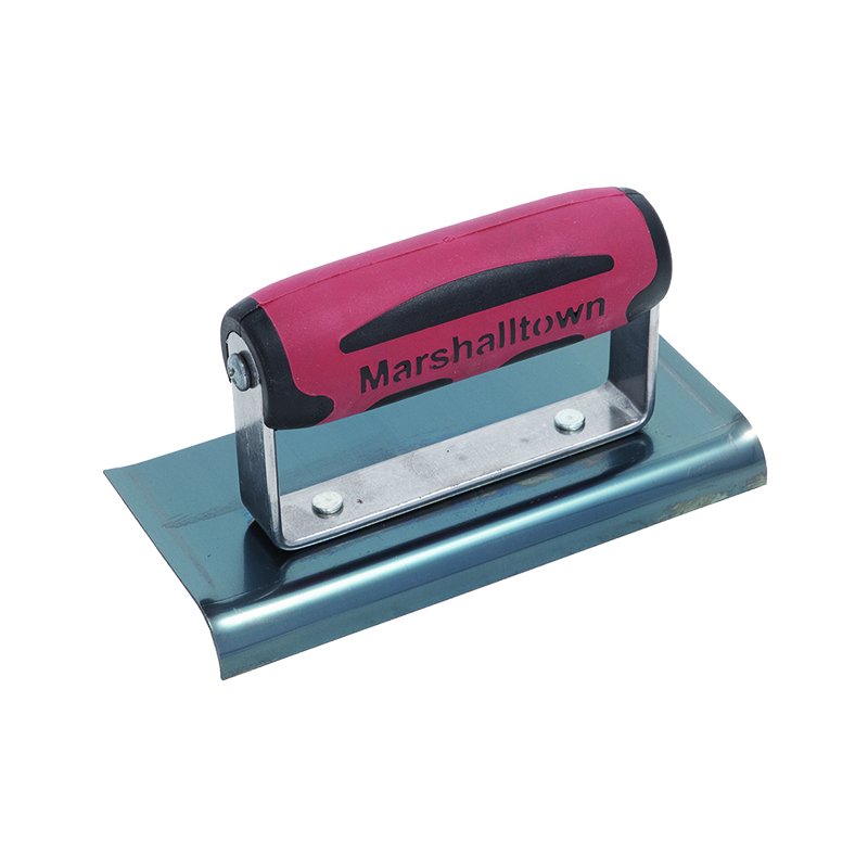 Marshalltown 6"x3" Blue Steel Curved Edger 1/2"R, 5/8"L DuraSoft Handle Marshalltown 6"x3" Blue Steel Curved Edger 1/2"R, 5/8"L DuraSoft Handle