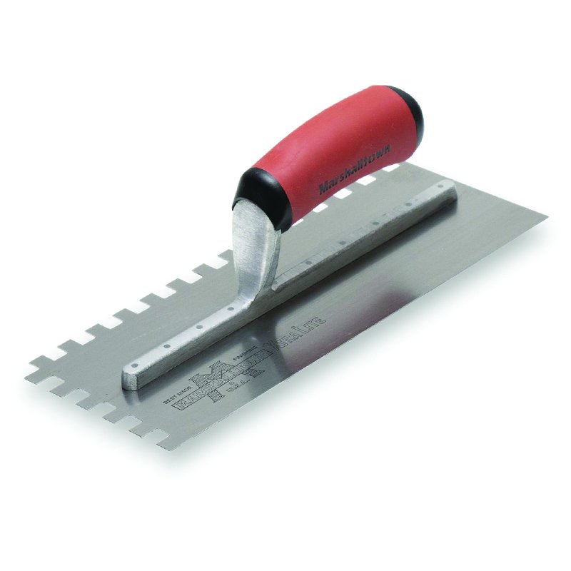 Marshalltown 3/8" Square Notched Trowel DuraSoft Handle Marshalltown 3/8" Square Notched Trowel DuraSoft Handle